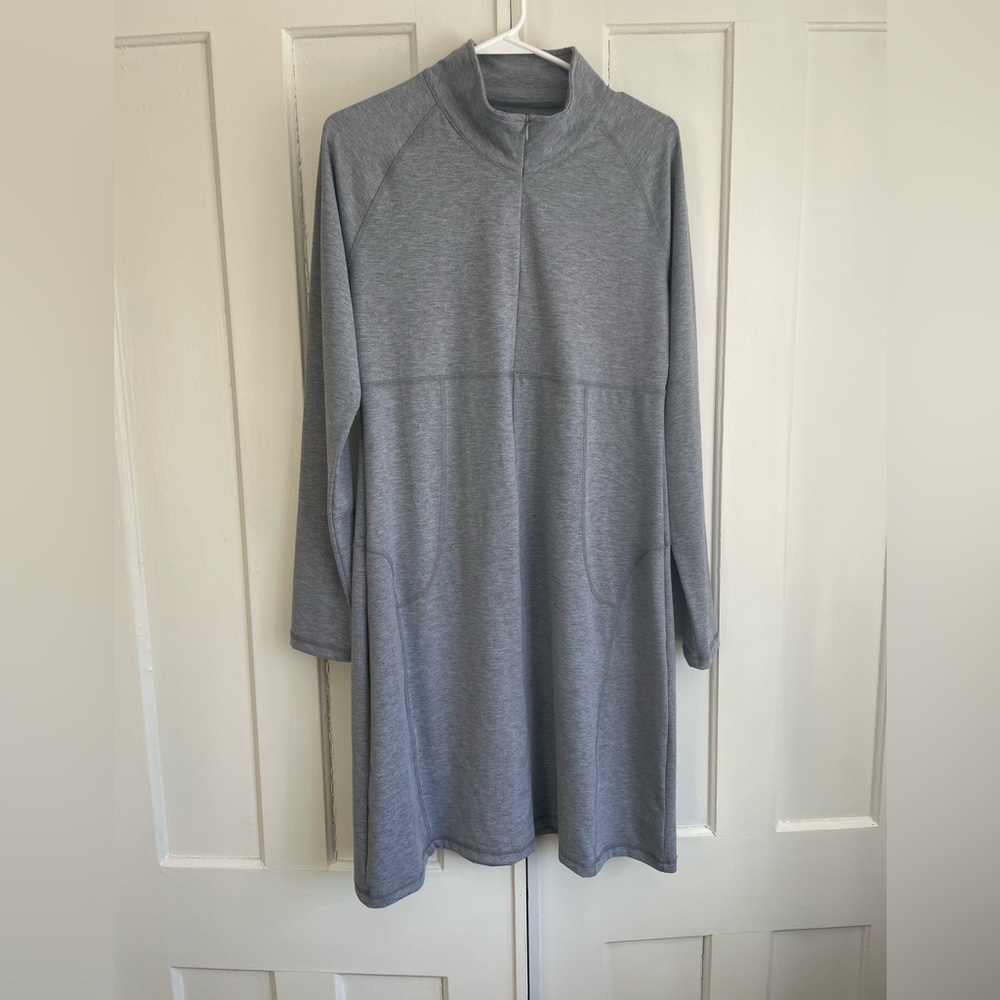 Soybu Heather Gray Long Sleeve Dress 12/Large Girls Athletic tunic